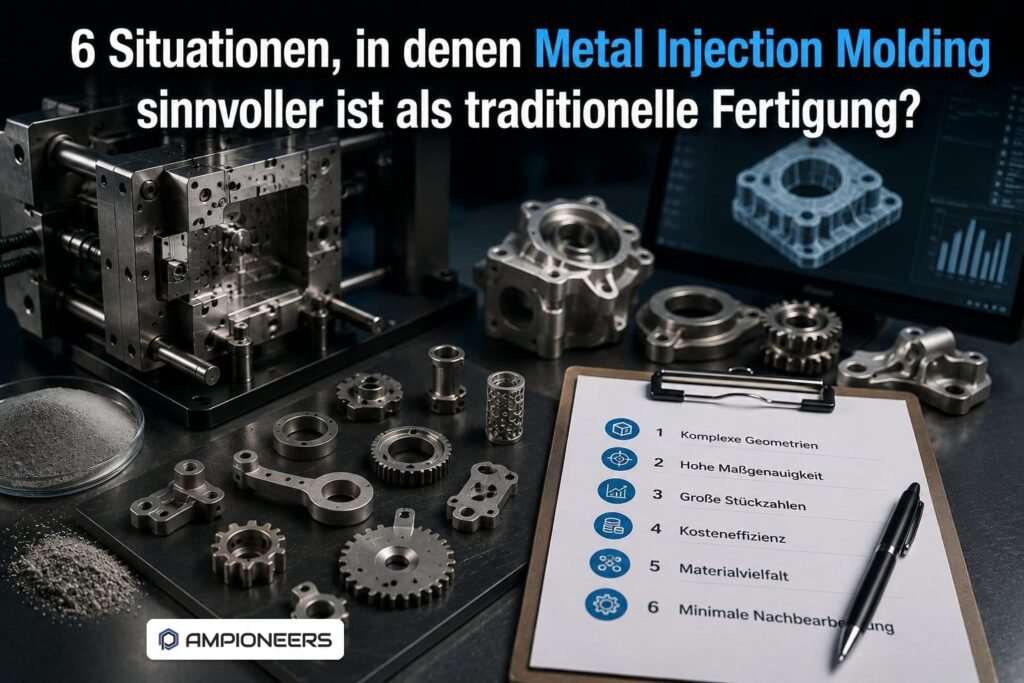 6 Situationen, in denen Metal Injection Molding sinnvoller ist als traditionelle Fertigung?
